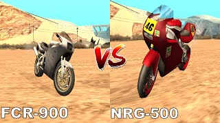 GTA SAN ANDREAS  FCR900 VS NRG500 QUAL É O MELHOR [upl. by Torrlow]