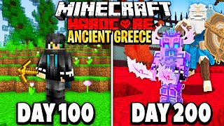 I Survived 200 Days in Ancient Greece on Minecraft Heres What Happened [upl. by Annovoj]