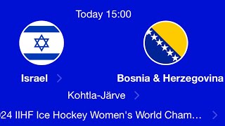 ISRAEL vs BOSNIA HERZEGOVINA  2024 IIHF Womens World Championship Estonia Division IIIB Highlights [upl. by Frasch]