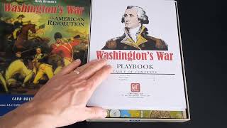 Mark Hermans Washingtons War CDG  GMT Games  An Unboxing [upl. by Ilse]