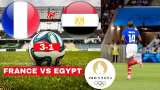 France vs Egypt 31 Live Stream Paris Olympics Semi Final Football Match Score Highlights en Direct [upl. by Aeriell]