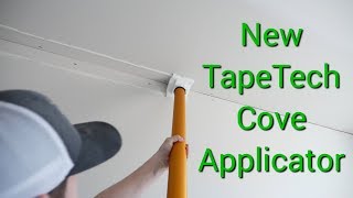 Installing Mouldex mouldings with TapeTech cove applicator [upl. by Helfand]