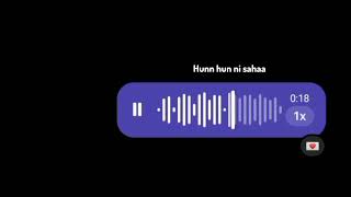 Zindagi Hai Tere Naal ❤️‍🩹🤌🧿 cover song Instagram voice note 😍 [upl. by Negris]