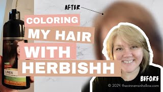 Changing Up My Look With Herbishh Hair Color Review [upl. by Nelhsa]