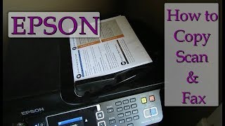 Discover How To Fax Copy amp Scan On An Epson Printer  Simple amp Easy [upl. by Yrrum94]