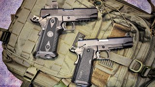 Battle of the Double Stacks Tisas 1911 DS Carry vs Girsan Witness 2311  Tabletop Comparison [upl. by Adao]