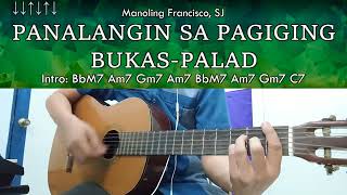 Panalangin Sa Pagiging BukasPalad  Guitar Chords [upl. by Noak]