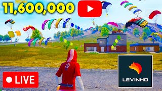 🔴Levinho 11600000 SUBSCRIBERS PUBG MOBILE🔴 [upl. by Sly]