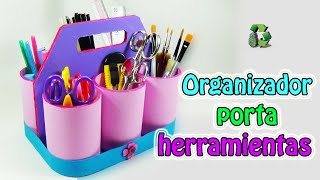 DIY Organizador con tubos de cartón Reciclaje Ecobrisa [upl. by Carlstrom]