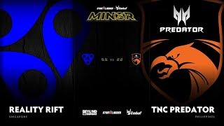 Reality Rift vs TNC Predator Game 3  SL ImbaTV D2 Minor S3 SEA Qualifier Losers Finals [upl. by Ludba260]