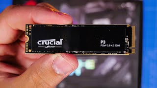 How to install Crucial P3 NVMe SSD and test it [upl. by Parlin]