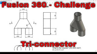 Fusion 360 Challenge  Trippel connector April 2022 [upl. by Alexandro486]