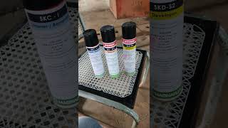 Dye Penetrant Test DPT  Liquid Penetrant Test  PT  used ll Remove clean Penetrant Developer [upl. by Palmer]