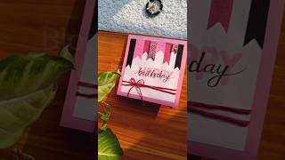 Easy Birthday Card Tutorial। birthdaycard ytshorts scrapbooking cardmaking [upl. by Gloria]