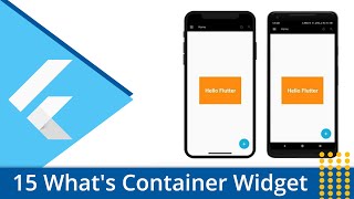 Flutter Tutorial  15 Container Widget [upl. by Eoin]