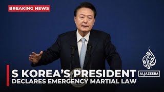 South Korea’s president declares emergency martial law [upl. by Borchers]