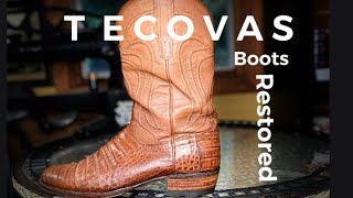 TECOVAS BOOTS  REPLACED THE SOLES AND HEELS [upl. by Martijn]