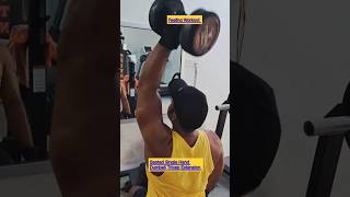 Seated Single Arm Tricep Extension singlearmtricep ytreel shortsfeed rajkishor feelingworkout [upl. by Ajit316]