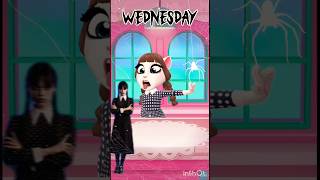 Wednesday🖤 vs enid💖mytalkingangela2wednesdayenideditcosplayfypyoutubeshortsgamingscarykill [upl. by Chilt901]