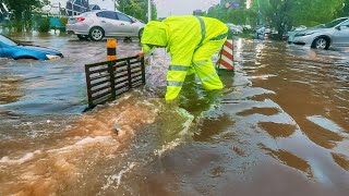 Rescue the Streets Unclogging Drains to Prevent Flooding [upl. by Hayotal]