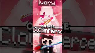 Minecraft ClownPierce vs Ivory [upl. by Dulcine]