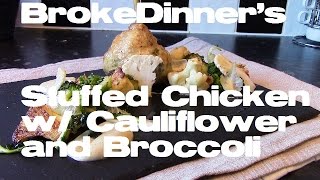 Ballotine of chicken with cauliflower and broccoli [upl. by Cointon]