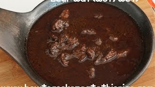 Ethiopian Food  Beef Wot Recipe  Berbere Injera Amharic wet wat doro [upl. by Ballman]