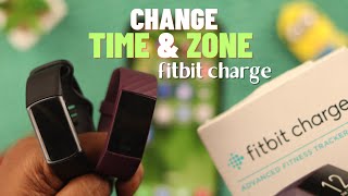 FitBit Charge 54 How to Correct Time and Change Time Zone [upl. by Atived]