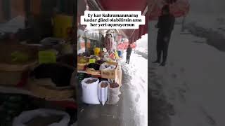 🥶🥶kar karyağıyor tipi yoğunkar kahramanmaraş karyağışı karpos [upl. by Notlim415]