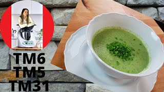 Brokkolicremesuppe  lecker amp einfach  köstliche Cremesuppe  Thermomix TM6 TM5 TM31 [upl. by Chrystal]