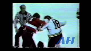 NHL Nov 4 1978 John WensinkBOS v Behn WilsonPHI Boston Bruins Philadelphia Flyers [upl. by Lara]