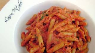 Penne Vodka Recipe  by Laura Vitale  Laura in the Kitchen Ep 101 [upl. by Yzdnil143]