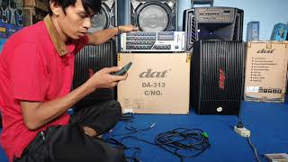 Paket Karaoke Sound System Amplifier DAT P203QU amp Pasif DAT AK100 Paket Paling Recomendasi [upl. by Daenis767]