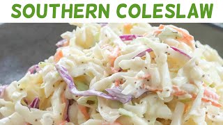 Amazingly Delicious Classic Creamy Southern Coleslaw  Coleslaw recipe [upl. by Airt942]