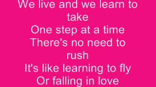 Jordin Sparks  One Step at a Time Lyrics [upl. by Martsen]