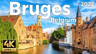 Bruges 2022 Belgium Walking Tour 4k Ultra HD 60 fps  With Captions [upl. by Danieu]