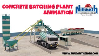 Concrete Batching Plant Animation ©  Nilkanth Engineering Works [upl. by Kath]