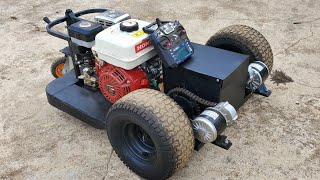 HOMEMADE RC LAWN MOWERROBOT LAWN MOWER [upl. by Jamison]