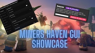 Miners Haven GUI Showcase With Auto Presents [upl. by Eahc686]