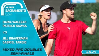 2024 APP Sacramento Open I WalczakKawka vs BravermanTardio  Mixed Pro Doubles [upl. by Buehler]