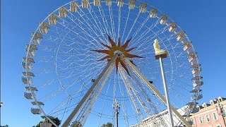 Ferris wheel Place Massena Nice ProvenceAlpesCôte dAzur France Europe [upl. by Ailahk]