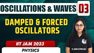 Damped amp Forced Oscillators  Oscillations amp Waves 03  Physics  IIT JAM 2023 [upl. by Chernow]