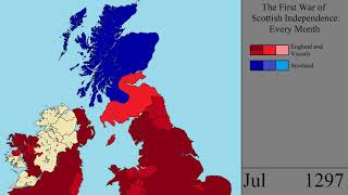 The First War of Scottish Independence Every Month [upl. by Harrus]