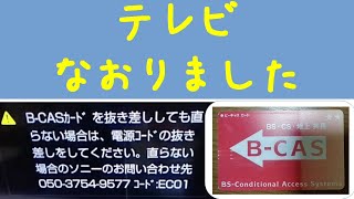 【0円】テレビ直せました！BCASカードを買わずにテレビテレビカードBCAS修理 故障 [upl. by Esdnil]