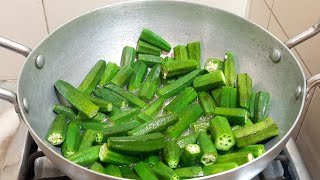 Bhindi Qorma okra Recipe  Pakistani Cooking Recipes Pakistani Food recipes Pakistani recipes [upl. by Crissy]