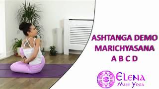 ASHTANGA DEMO MARICHYASANA A B C D [upl. by Freeborn]