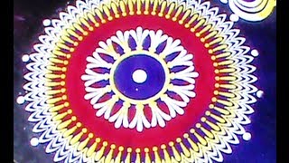 Rangoli Making using Stencil [upl. by Joiner692]