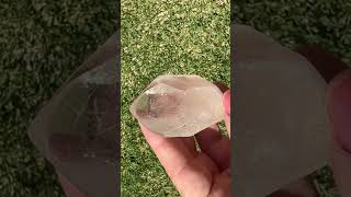 I Ground and Polished To Create This Rutilated Quartz Semi Polished Generator rutilatedquartz [upl. by Oirom775]