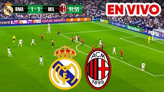 🔴 REAL MADRID VS MILAN PARTIDO EN VIVO  CHAMPIONS LEAGUE  JUEGA MBAPPE FULL MATCH [upl. by Cira429]