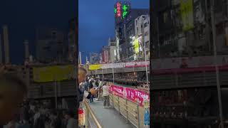 dotonbori river cruise in osaka city japan 道頓堀クルーズ shorts [upl. by Flossi]